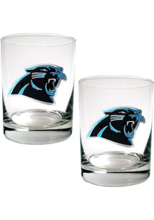 Carolina Panthers 2 Piece Rock Glass