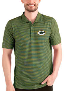 Antigua Green Bay Packers Mens Green Esteem Short Sleeve Polo