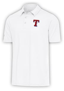 Antigua Texas Rangers Mens White Par 3 Short Sleeve Polo