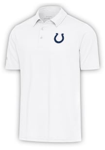 Antigua Indianapolis Colts Mens White Par 3 Short Sleeve Polo