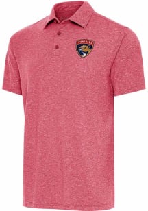 Antigua Florida Panthers Mens Red Par 3 Short Sleeve Polo