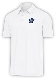 Antigua Toronto Maple Leafs Mens White Par 3 Short Sleeve Polo