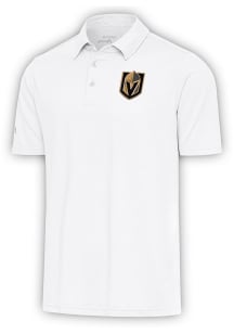Antigua Vegas Golden Knights Mens White Par 3 Short Sleeve Polo