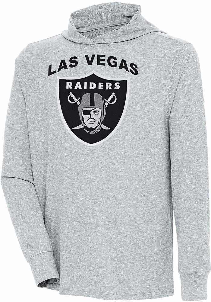 Men's Antigua Heathered Gray Las Vegas Raiders Team Reward