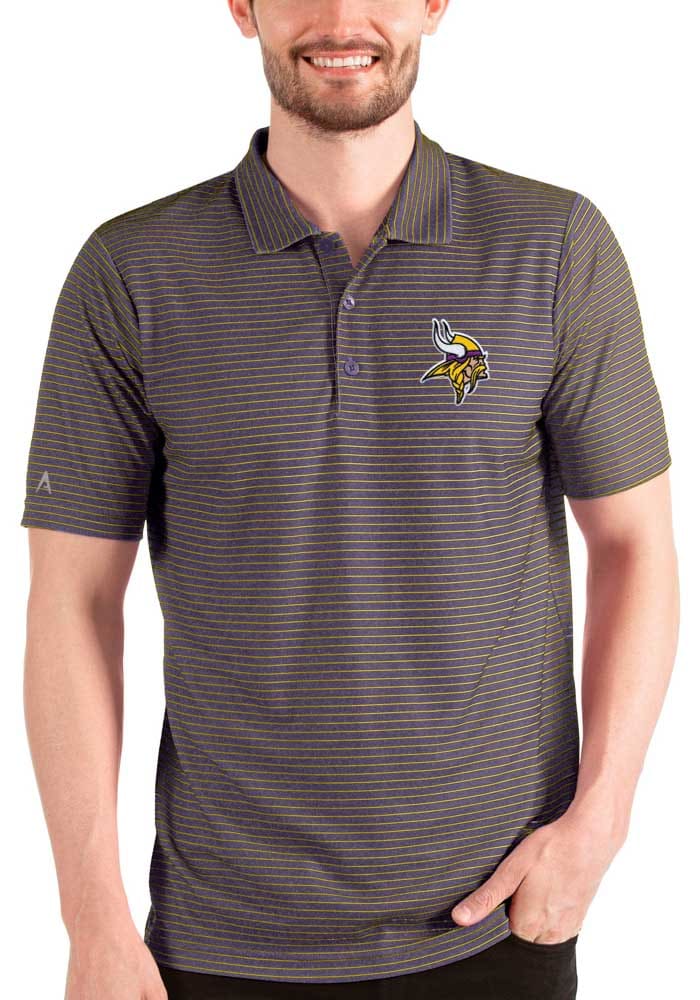 Minnesota Vikings Antigua Legacy Pique Polo - Charcoal