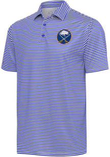 Antigua Buffalo Sabres Mens Blue Skills Short Sleeve Polo