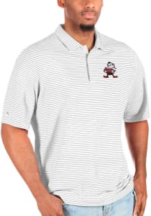 Antigua Cleveland Browns White Esteem Big and Tall Polo