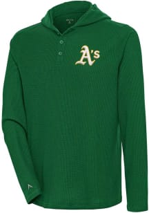 Antigua Oakland Athletics Mens Green Strong Hold Long Sleeve Hoodie