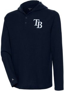 Antigua Tampa Bay Rays Mens Navy Blue Strong Hold Long Sleeve Hoodie