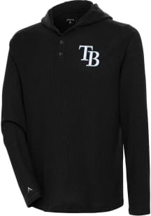 Antigua Tampa Bay Rays Mens Black Strong Hold Long Sleeve Hoodie