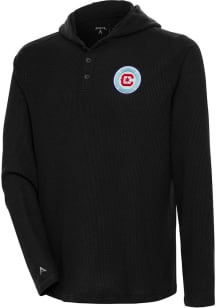 Antigua Chicago Fire Mens Black Strong Hold Long Sleeve Hoodie