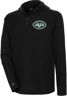 Antigua New York Jets Mens Black Strong Hold Long Sleeve Hoodie