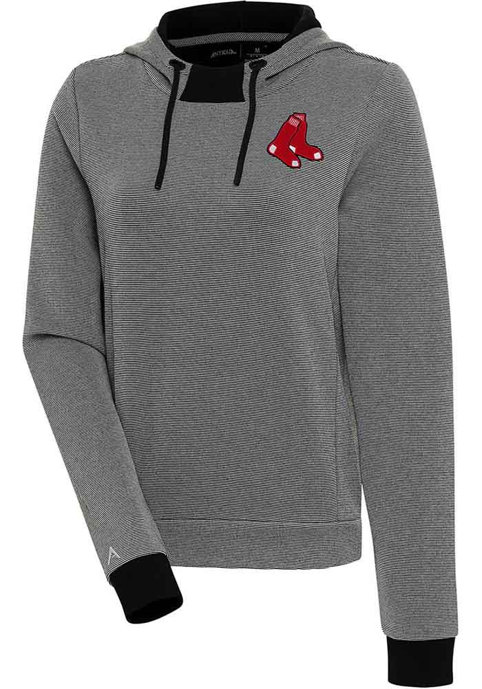 Antigua Boston Red Sox Women's Red Axe Bunker Hooded Sweatshirt, Red, 86% Cotton / 11% Polyester / 3% SPANDEX, Size XL, Rally House