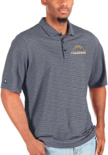 Antigua Los Angeles Chargers Navy Blue Text Esteem Big and Tall Polo