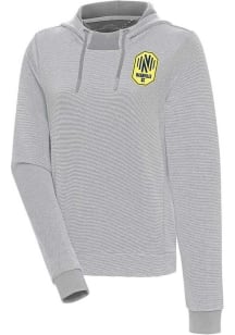 Antigua Nashville SC Womens Grey Axe Bunker Hooded Sweatshirt