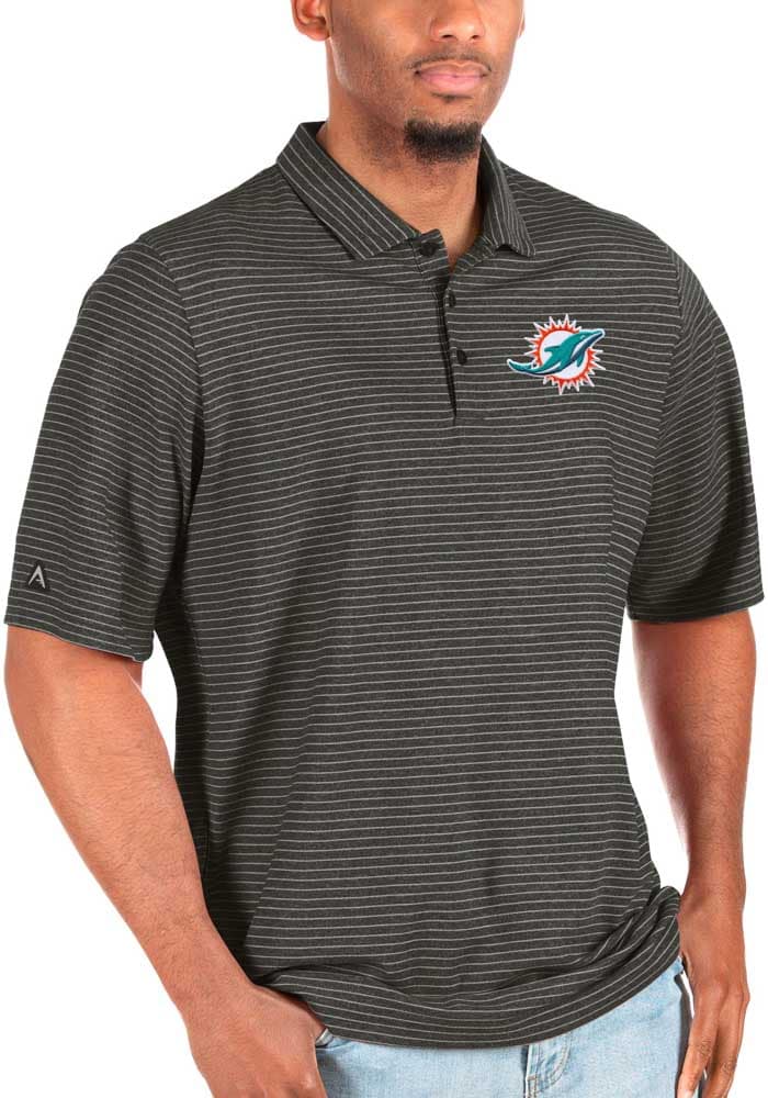 Miami Dolphins Antigua Compass Polo - White