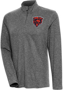 Antigua Chicago Bears Womens Black Confront 1/4 Zip Pullover