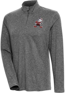 Antigua Cleveland Browns Womens Black Confront 1/4 Zip Pullover