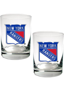 New York Rangers 2 Piece Rock Glass