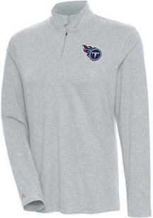 Antigua Tennessee Womens Grey Confront 1/4 Zip Pullover