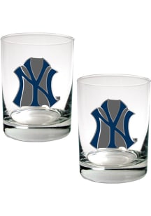 New York Yankees 2 Piece Rock Glass