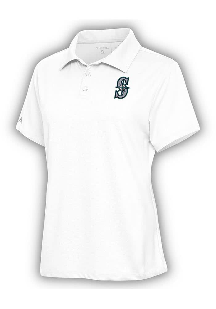 Women's Antigua White Seattle Mariners Motivated Polo