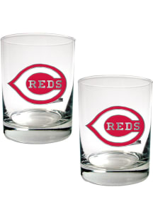 Cincinnati Reds 2 Piece Rock Glass