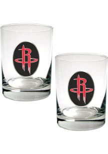 Houston Rockets 2 Piece Rock Glass - White