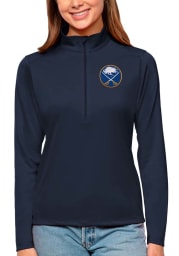Antigua Buffalo Sabres Womens Navy Blue Tribute 1/4 Zip Pullover