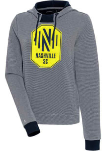 Antigua Nashville SC Womens Navy Blue Axe Bunker Hooded Sweatshirt