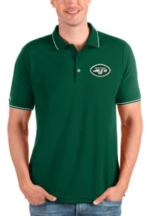 Antigua New York Jets Mens Green Affluent Short Sleeve Polo