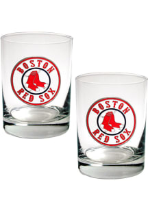 Boston Red Sox 2 Piece Rock Glass