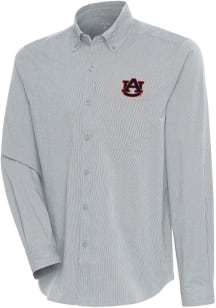 Antigua Auburn Tigers Mens Grey Compression Long Sleeve Dress Shirt
