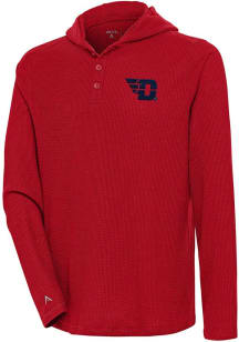Antigua Dayton Flyers Mens Red Strong Hold Long Sleeve Hoodie