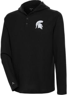 Antigua Michigan State Spartans Mens Black Strong Hold Long Sleeve Hoodie