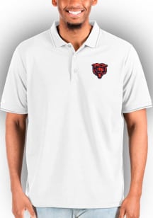Antigua Chicago Bears White Affluent Big and Tall Polo