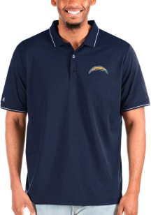 Antigua Los Angeles Chargers Navy Blue Affluent Big and Tall Polo