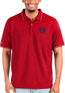Antigua New York Giants Red Affluent Big and Tall Polo
