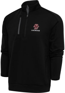 Antigua Boston College Eagles Mens Black Lacrosse Generation Long Sleeve 1/4 Zip Pullover