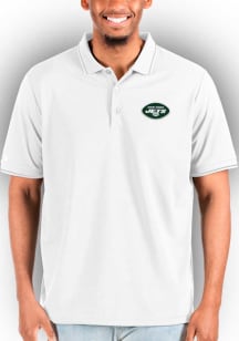 Antigua New York Jets White Affluent Big and Tall Polo
