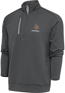 Antigua Texas State Bobcats Mens Grey Football Generation Long Sleeve 1/4 Zip Pullover