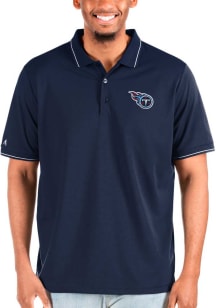 Antigua Tennessee Titans Navy Blue Affluent Big and Tall Polo