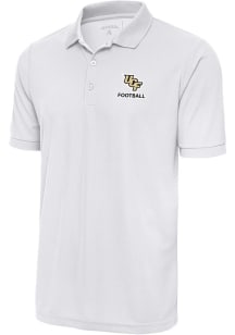 Antigua UCF Knights White Football Legacy Pique Big and Tall Polo