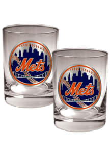 New York Mets 2 Piece Rock Glass