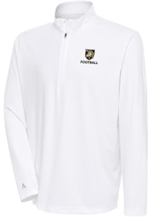 Antigua Army Black Knights Mens White Football Tribute Long Sleeve 1/4 Zip Pullover