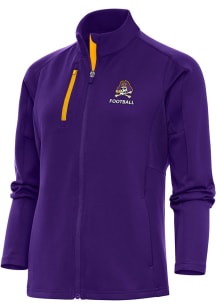 Antigua East Carolina Pirates Womens Purple Football Generation Light Weight Jacket