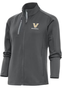 Antigua Vanderbilt Commodores Womens Grey Baseball Generation Light Weight Jacket