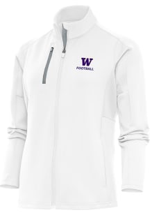 Antigua Washington Huskies Womens White Football Generation Light Weight Jacket
