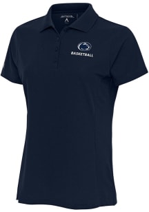 Antigua Penn State Nittany Lions Womens Navy Blue Basketball Legacy Pique Short Sleeve Polo Shirt