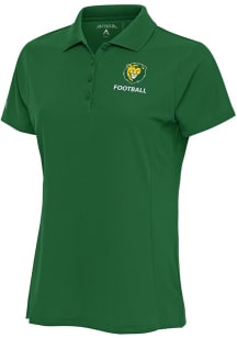 Antigua Southeastern Louisiana Lions Womens Green Football Legacy Pique Short Sleeve Polo Shirt